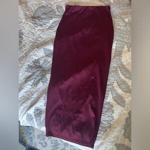Olive Oil II Pencil Skirt - Burgundy